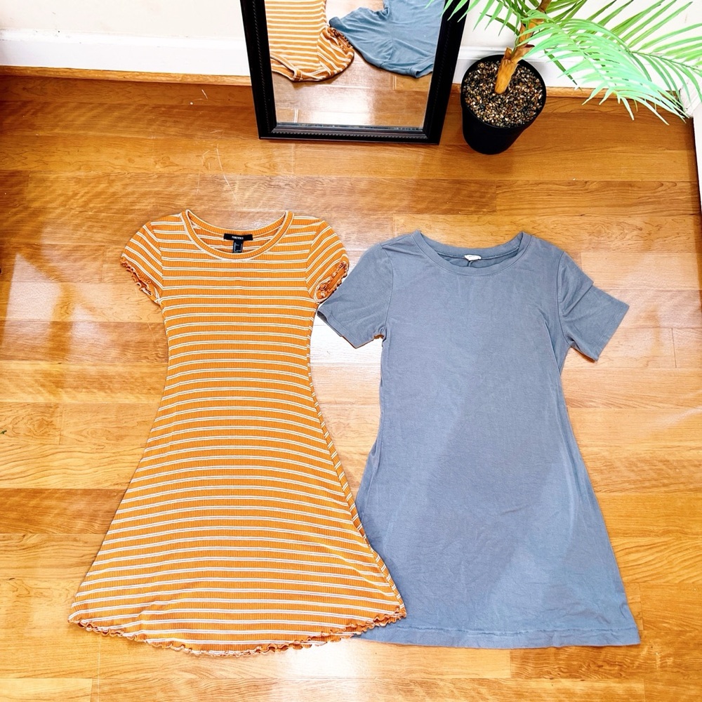 Bundle Short Sleeve Flowy Summer Mini Dresses